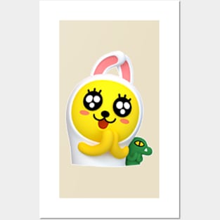 KakaoTalk Friends Muzi & Con 3D Posters and Art